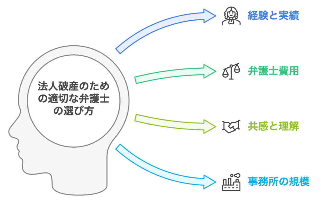 法人破産の依頼を実施する際の弁護士の選定ポイント